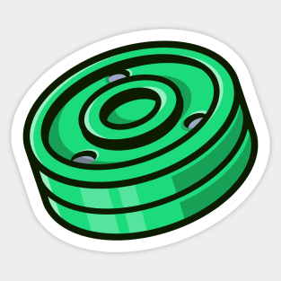 Hockey Green Biscuit Sticker